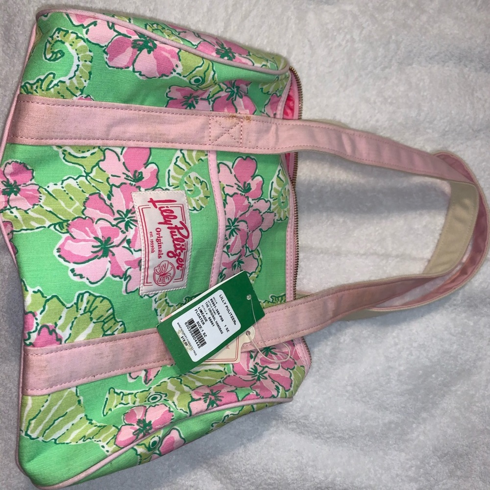 lily pulitzer limeade floater handbag